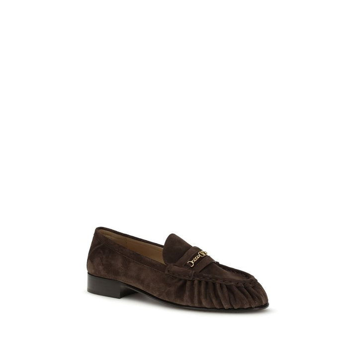 Brown Calf Leather Bos Taurus Slip-On Loafers