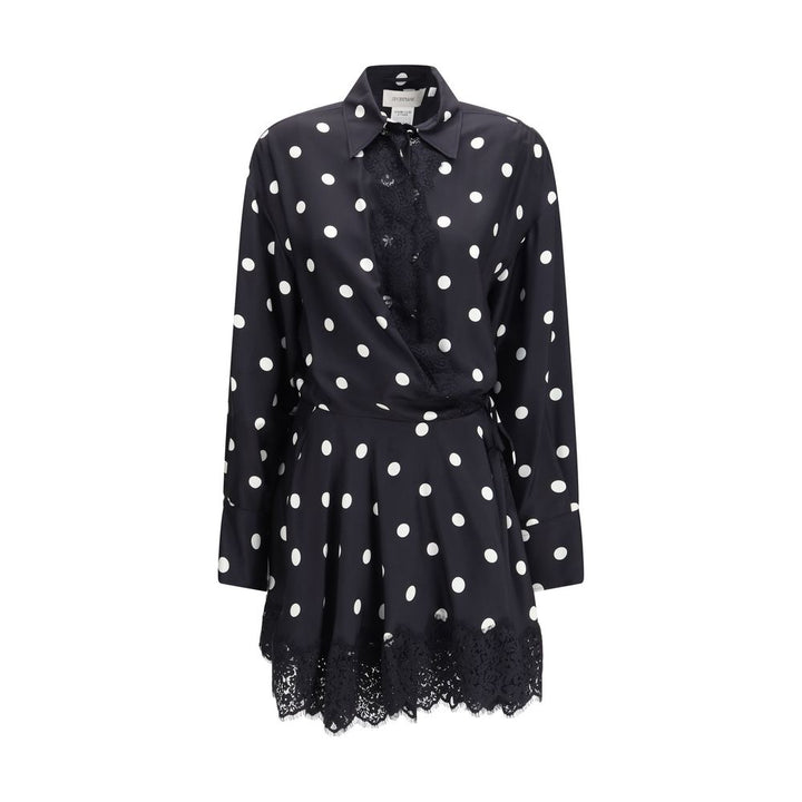 Black Silk Casual Dress