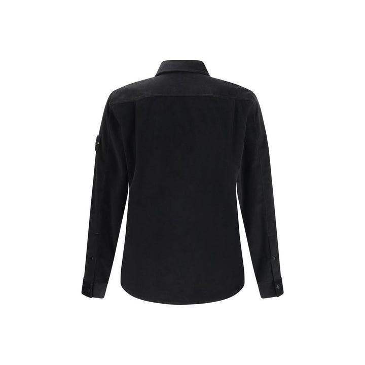 Black Cotton Dress Shirt