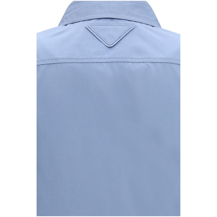Blue Cotton Dress Shirt