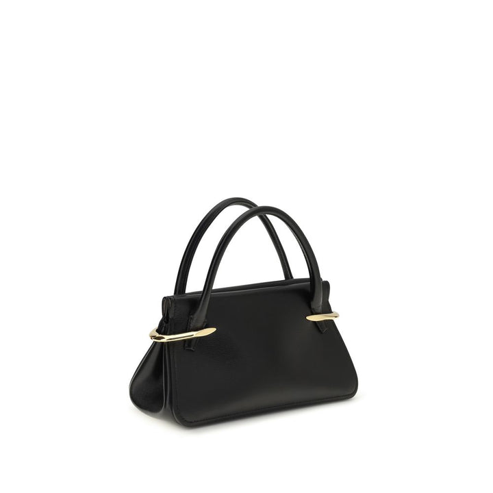Black Calf Leather Bos Taurus Handbag
