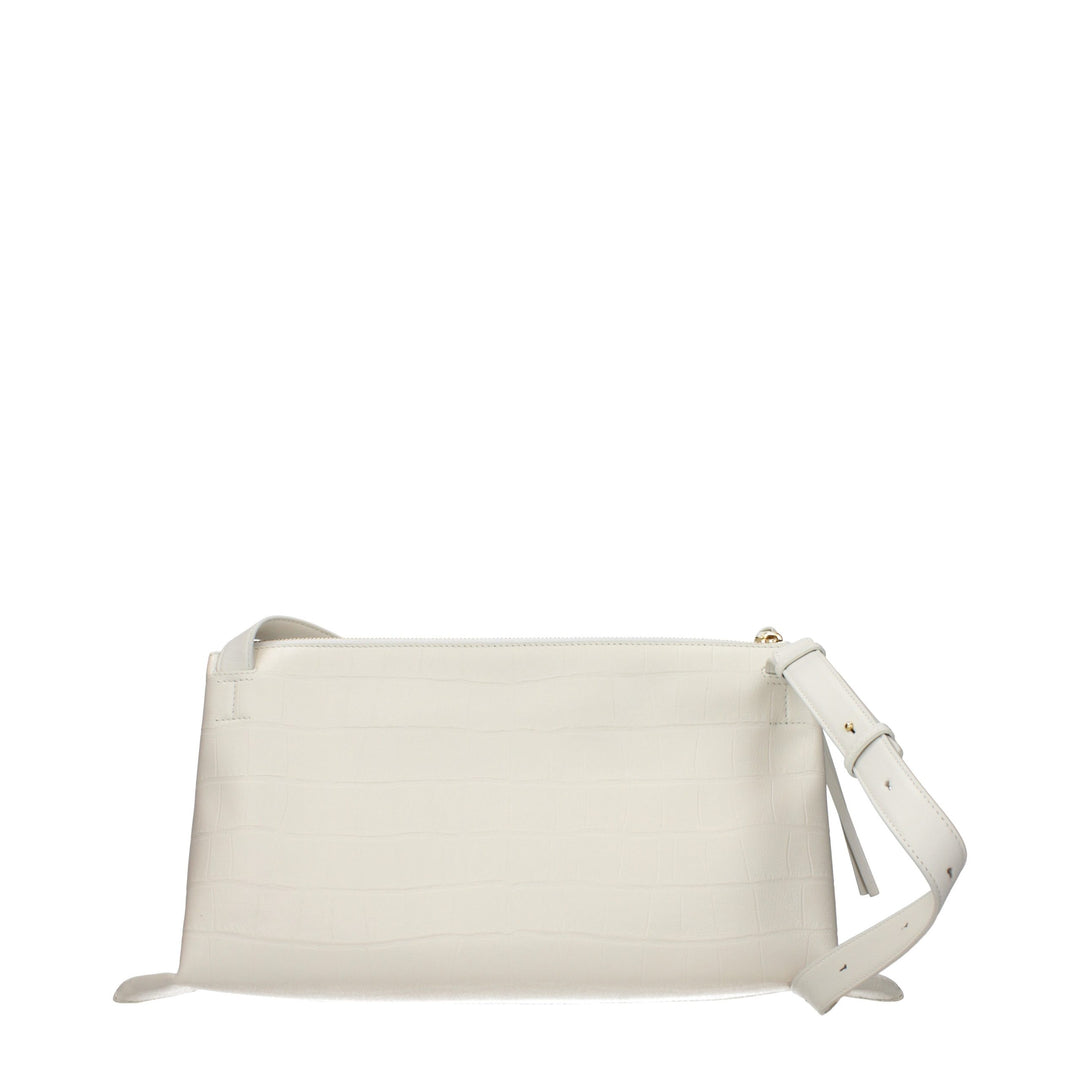 White Leather Crossbody Bag