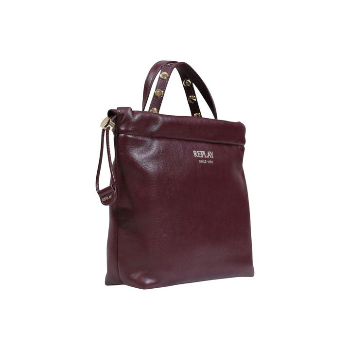 Bordeaux Polyester Handbag