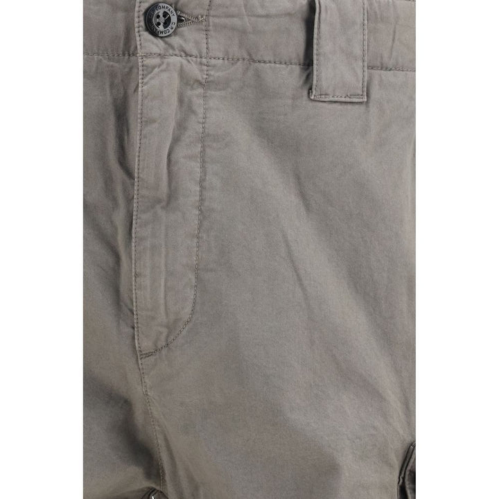 Gray Cotton Bermuda Shorts