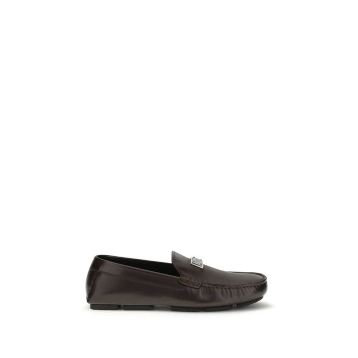 Brown Calf Leather Bos Taurus Slip-On Loafers