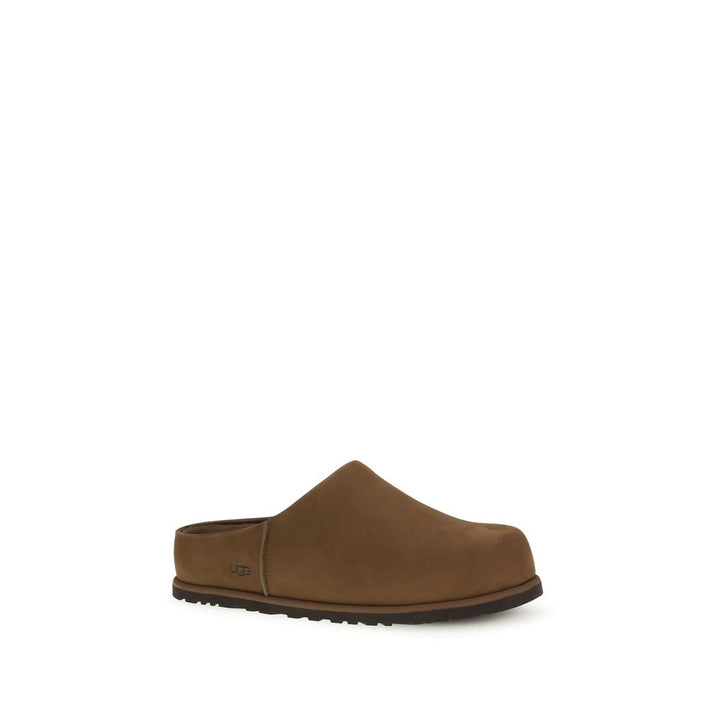 Brown Calf Leather Bos Taurus Mules