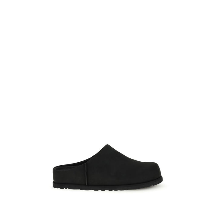 Black Calf Leather Bos Taurus Mules