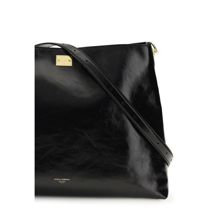 Black Calf Leather Bos Taurus Shoulder Bag