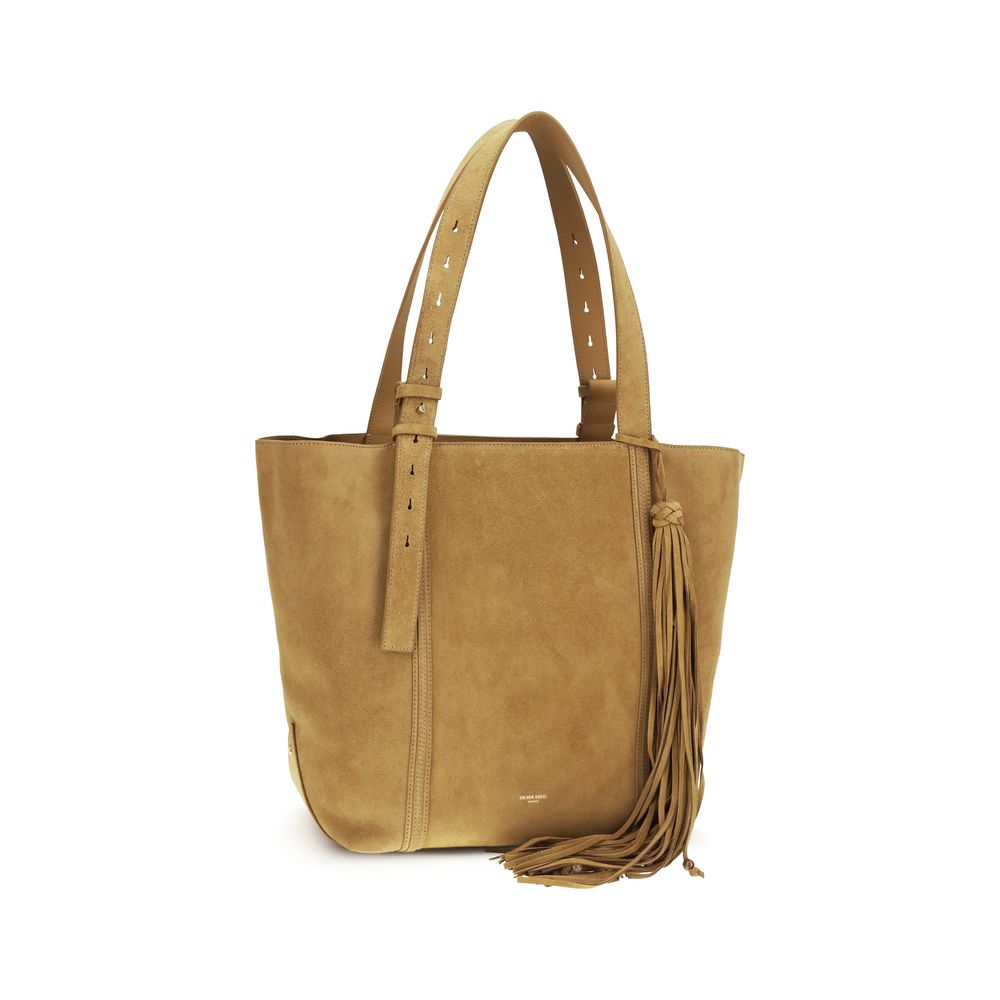 Beige Calf Leather Bos Taurus Shoulder Bag