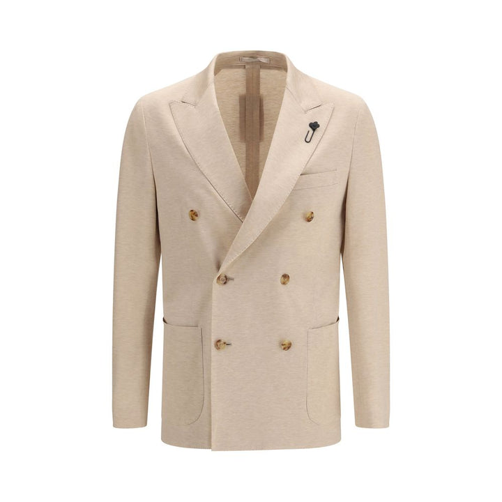 Beige Cotton Blazer