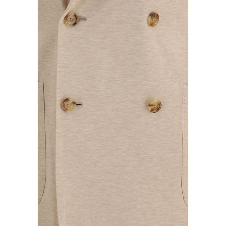 Beige Cotton Blazer