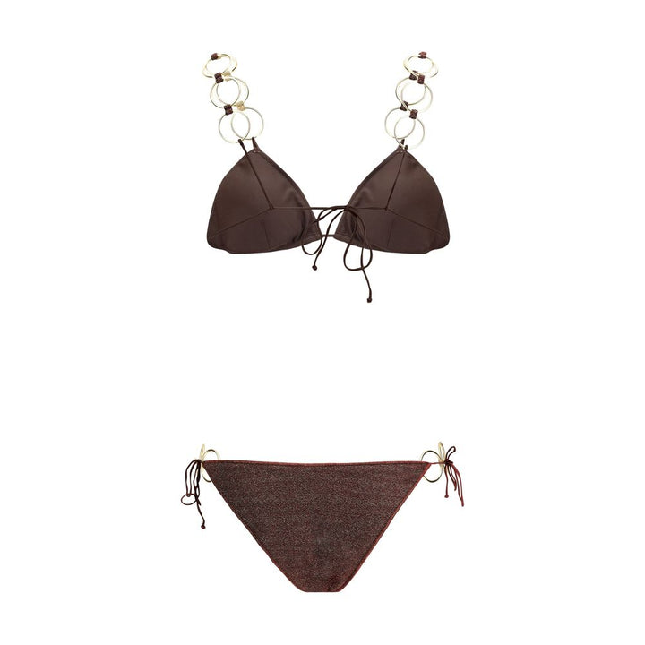 Brown Polyamide Bikini