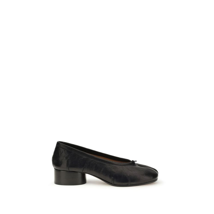 Black Calf Leather Bos Taurus Ballet Flats