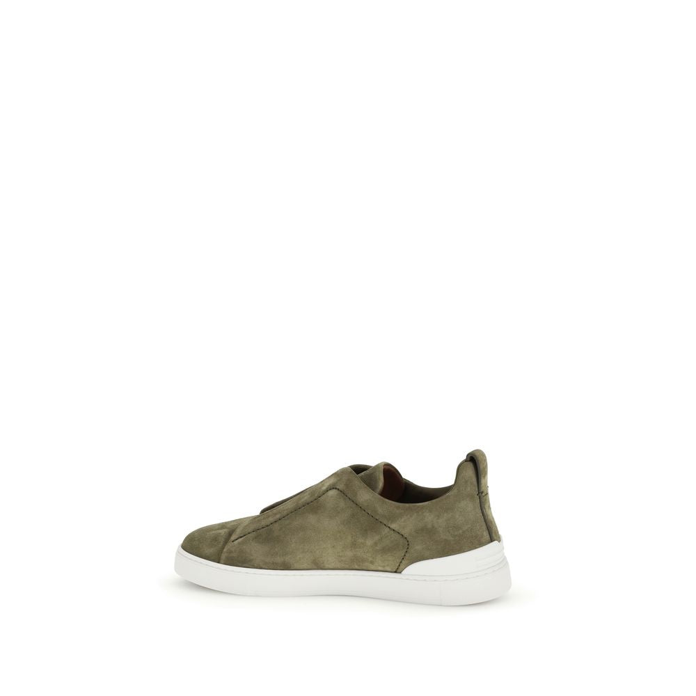 Bicolor Calf Leather Bos Taurus Low Top Sneakers