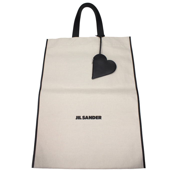 Beige Fabric Shoulder Bag