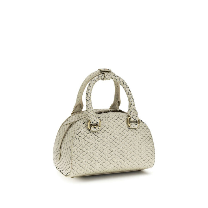 Beige Calf Leather Bos Taurus Handbag