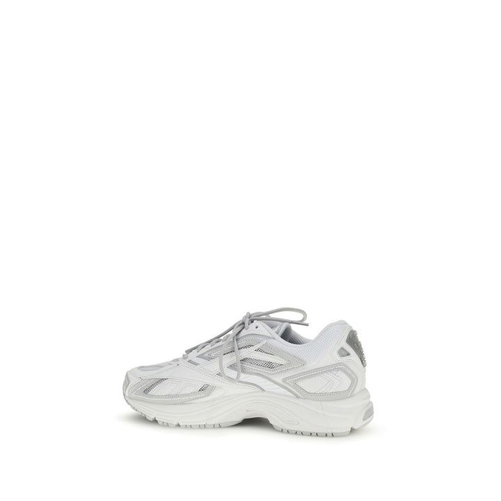 White Polyethylene Athletic Sneakers