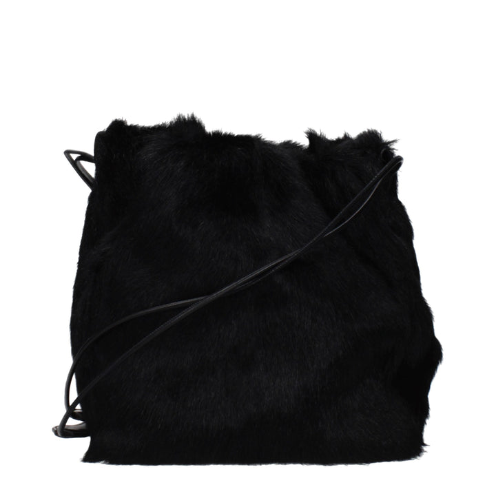 Black Fur Shoulder Bag