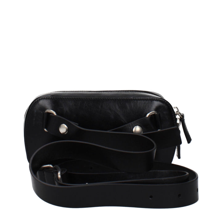 Black Leather Crossbody Bag
