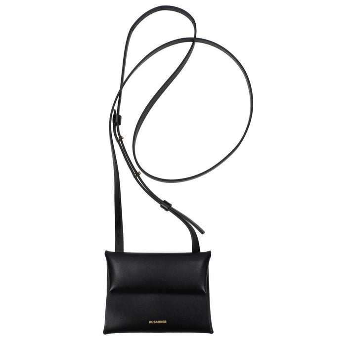 Black Leather Crossbody Bag