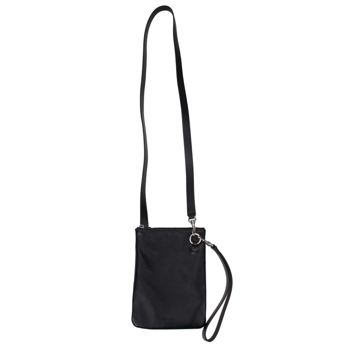 Black Leather Crossbody Bag