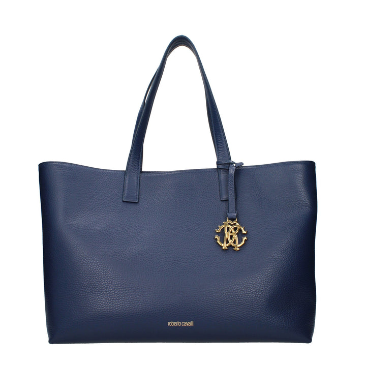 Blue Leather Shoulder Bag