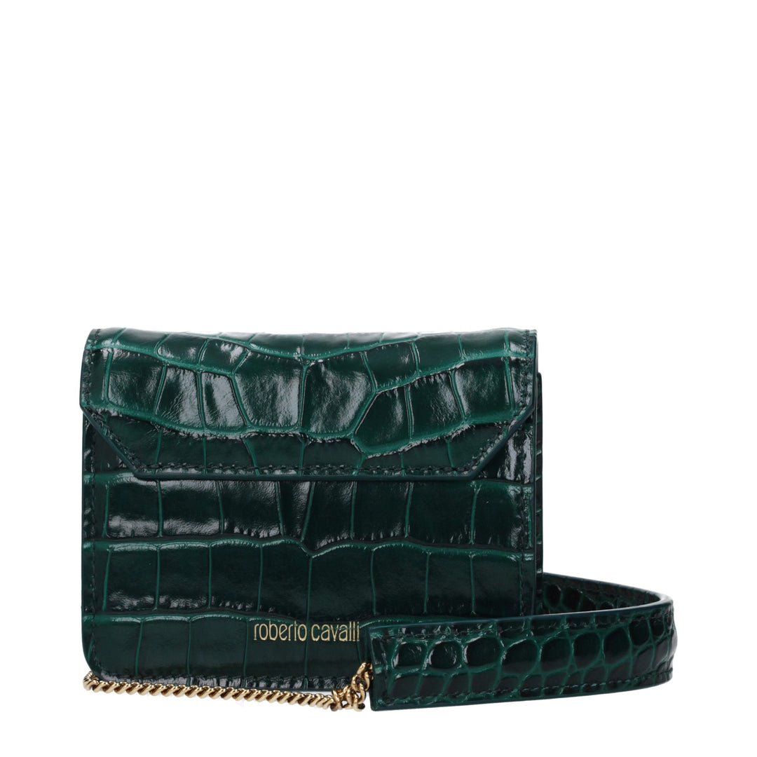 Green Leather Clutch Bag