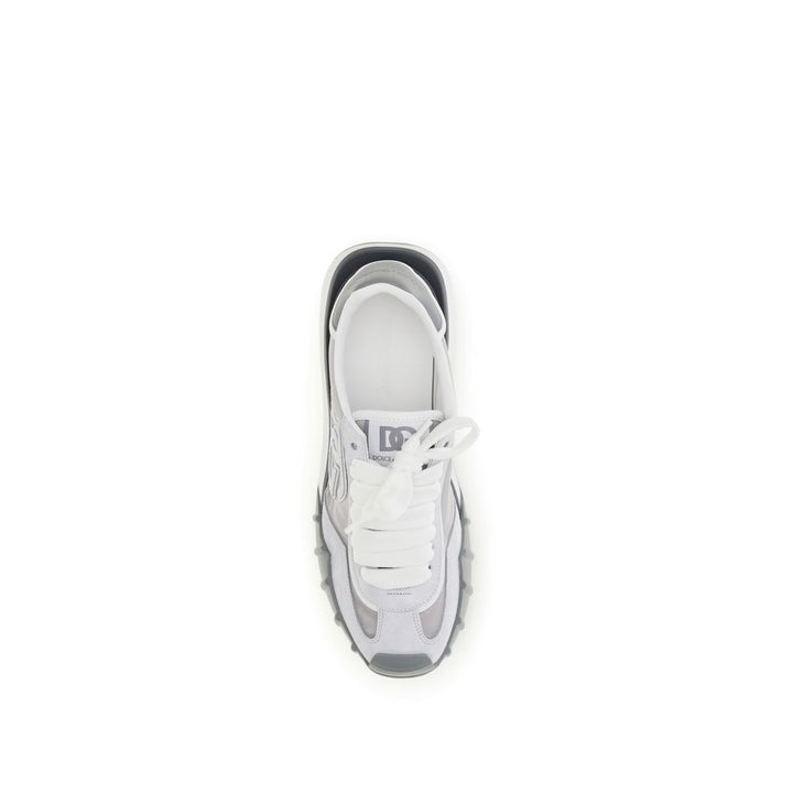 Gray Calf Leather Bos Taurus Athletic Sneakers