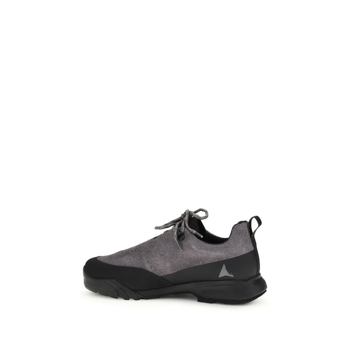 Gray Calf Leather Bos Taurus Athletic Sneakers