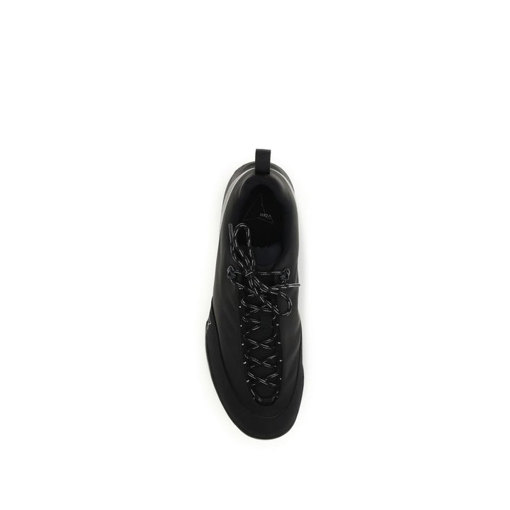 Black Nylon Athletic Sneakers