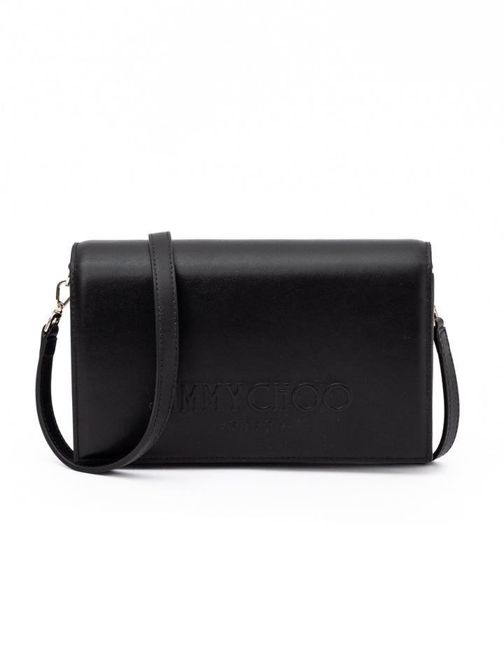 Black Avenue Leather Shoulder Strap Bag
