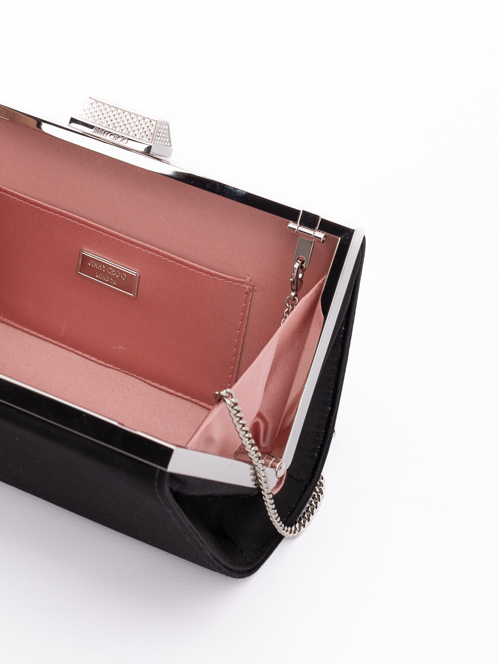 Black Satin Crossbody Bag