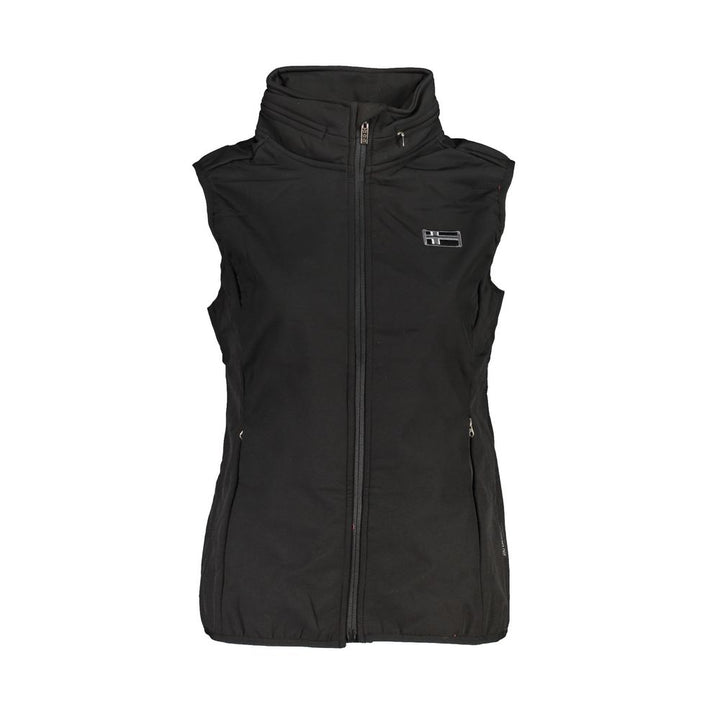 Black Polyester Women's Vest