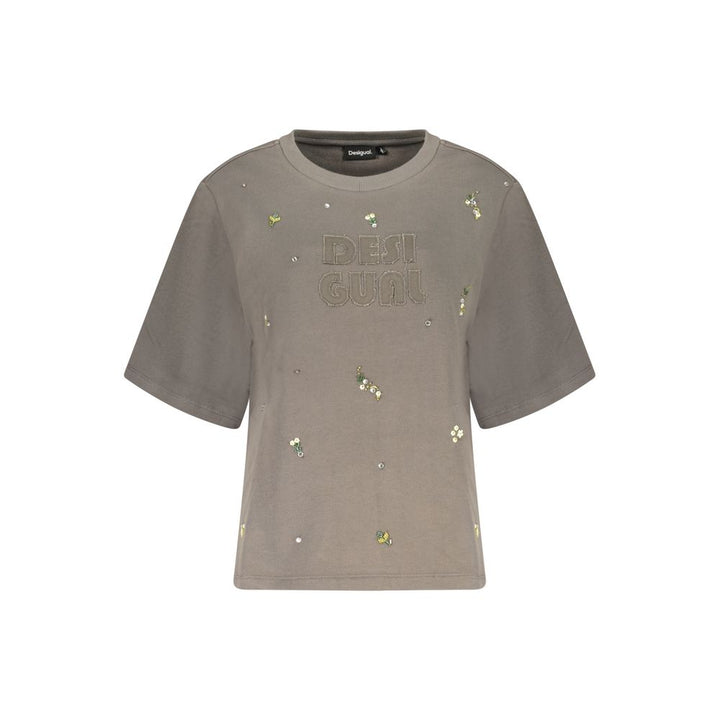 Grigio Cotton Women Sweatshirt