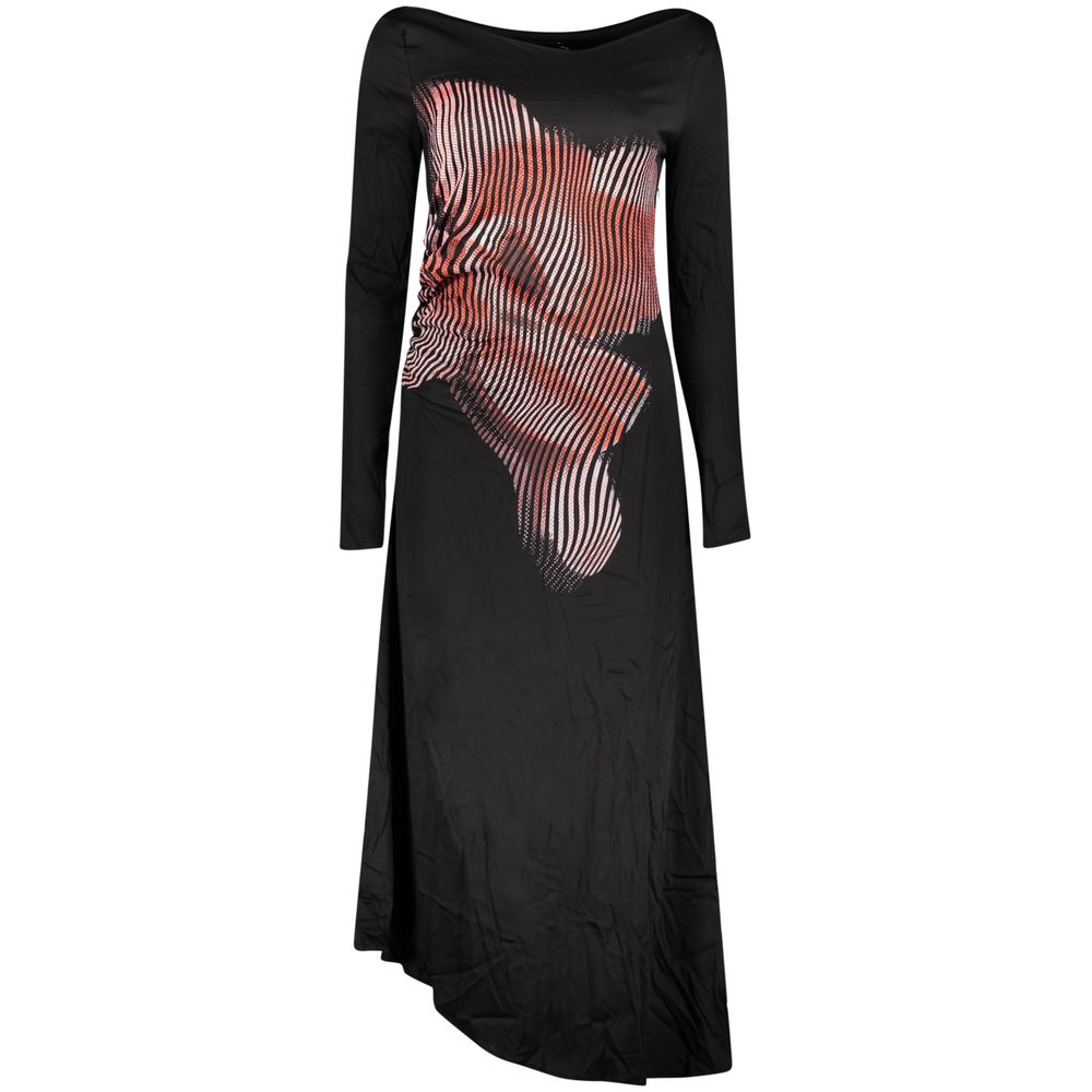 Black Viscose Women Dress