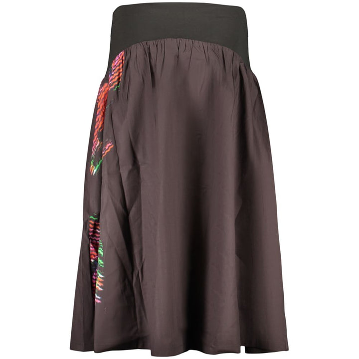 Black Cotton Women Skirt