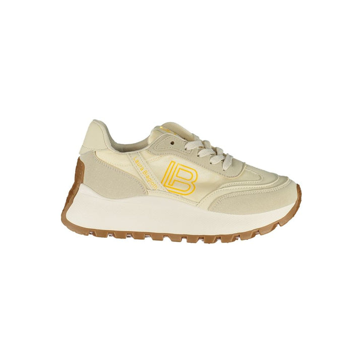 Beige Polyurethane Women Sneaker