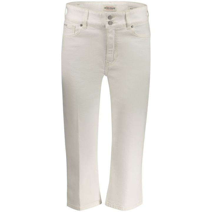 Bianco Cotton Women Capri