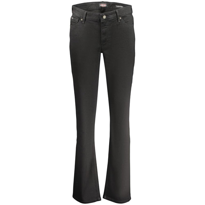 Black Cotton Women's Jeans