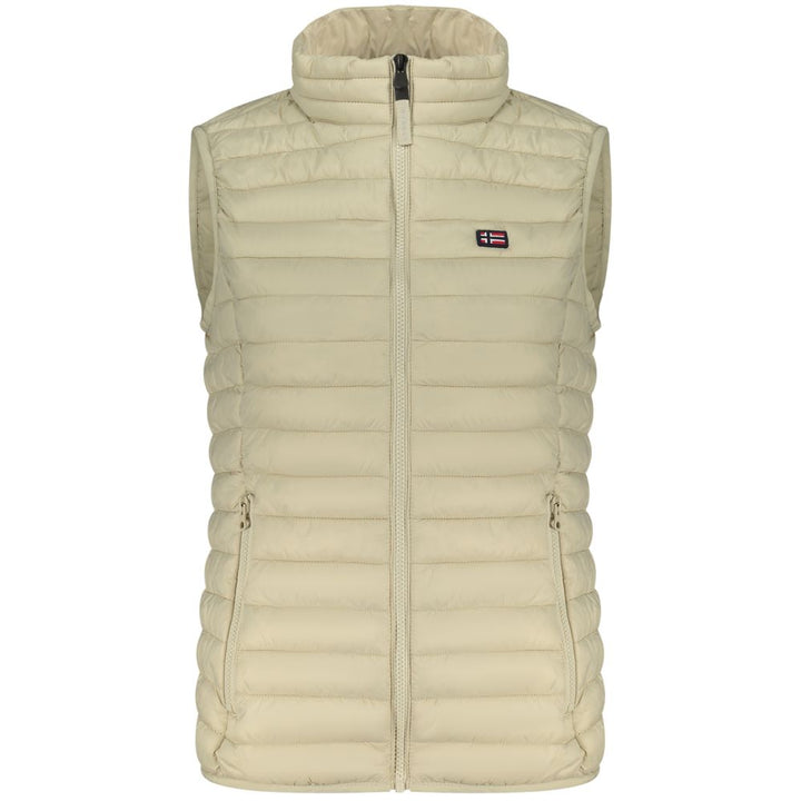 Beige Poliammide Women's Gilet