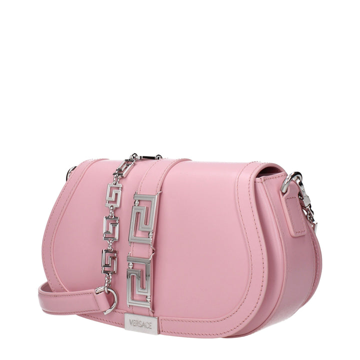 Pink Leather Shoulder Bag