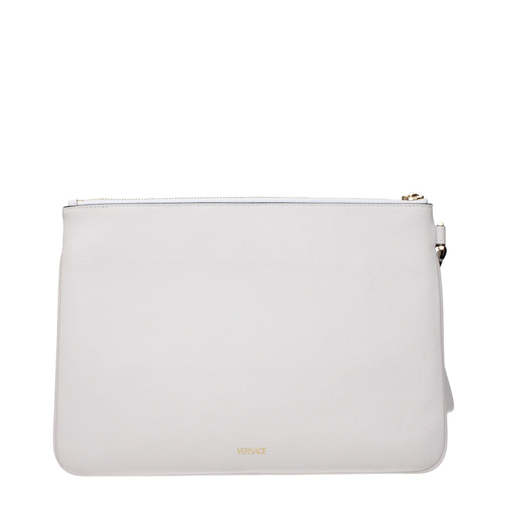 White Leather Clutch Bag