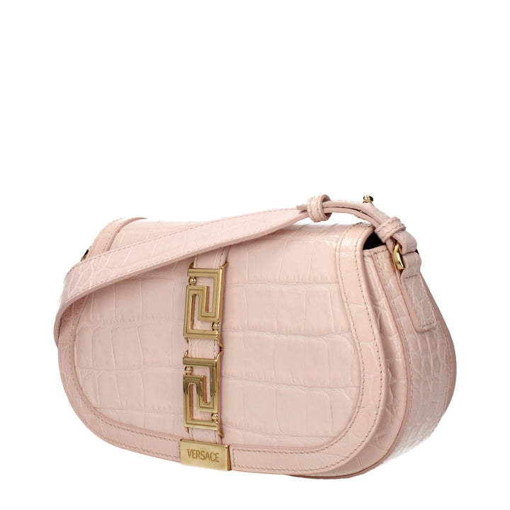 Pink Leather Shoulder Bag