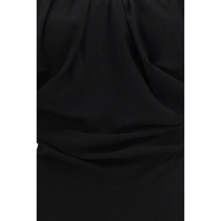 Black Viscose Casual Dress