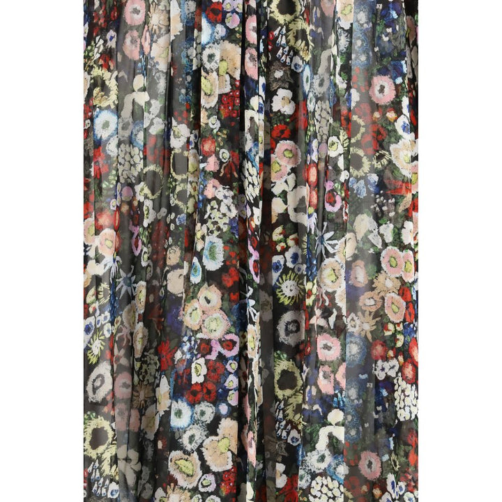 Multicolor Silk Casual Dress