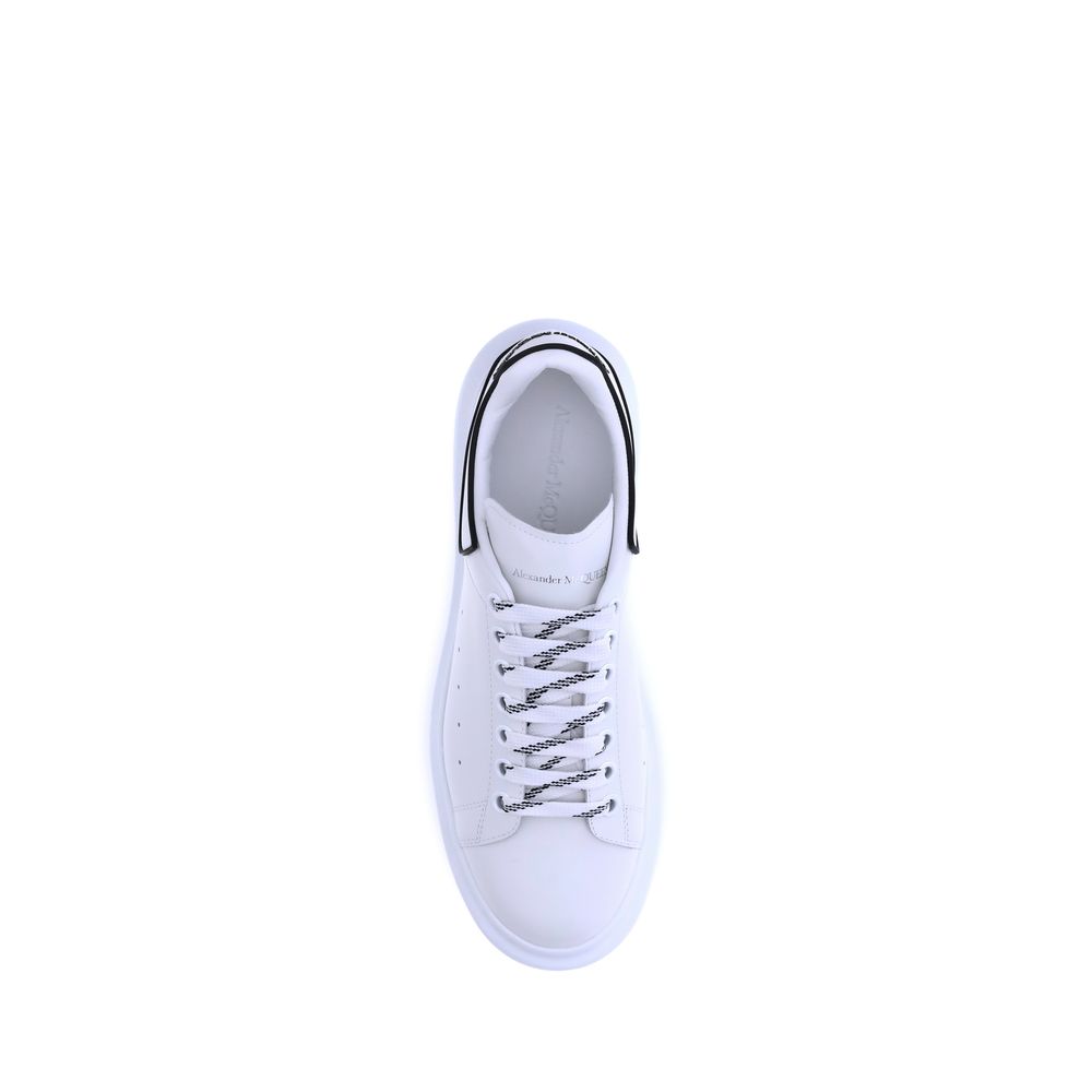 White Rubber Platform Sneakers