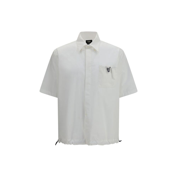 White Cotton Shortsleeve Shirt