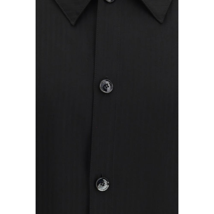 Black Viscose Dress Shirt