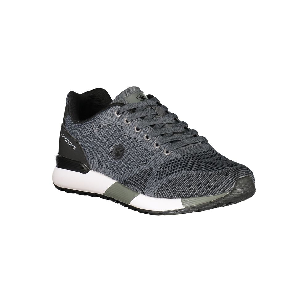 Grigio Polyester Men Sneaker