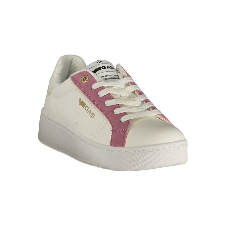 White Polyurethane Women's Sneaker